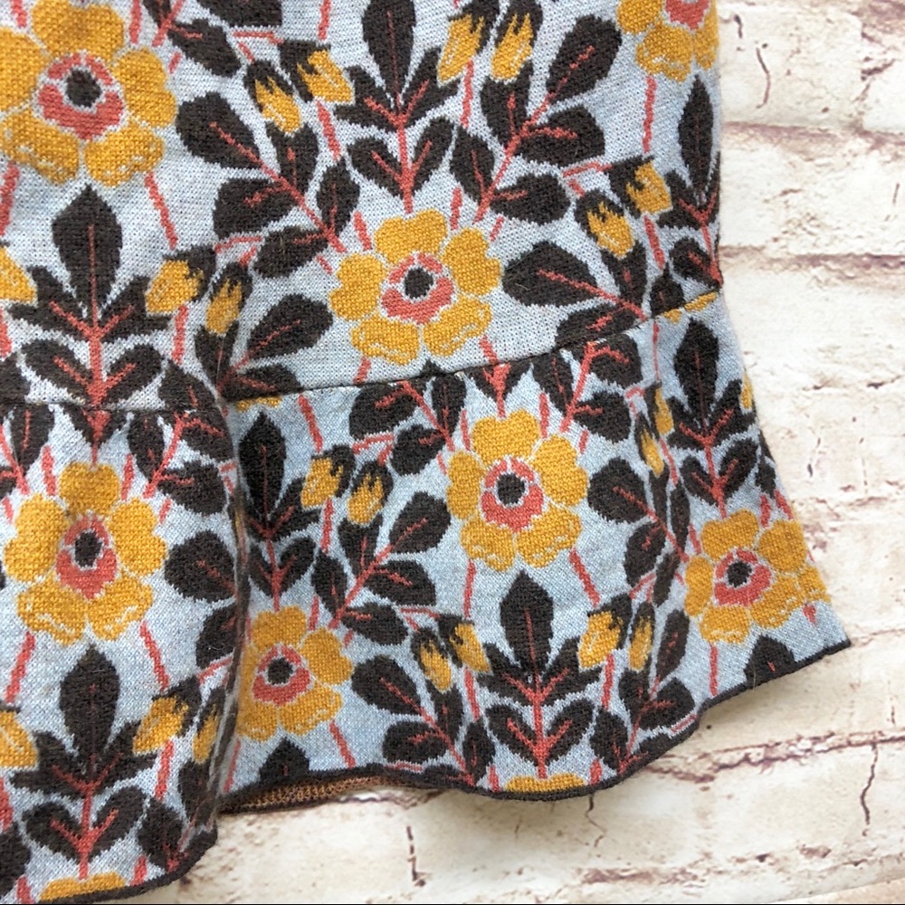 🔴SOLD Anthropologie Moth Sweater Peplum Top - Picture 4 of 7